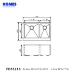 FD3321S Framhouse sink - 图片 5