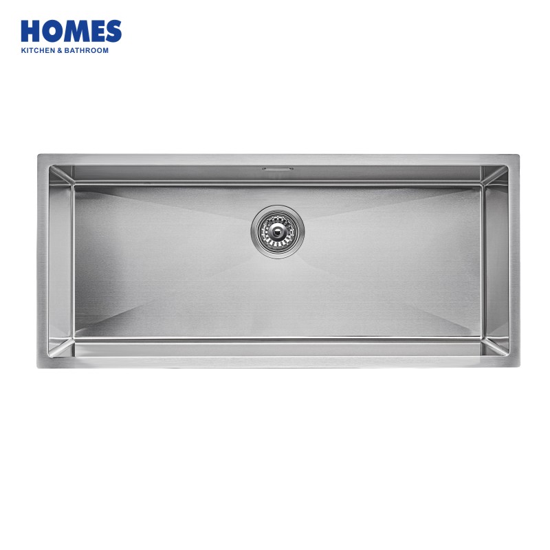 100cm Undermount Single Bowl 16 Gauge Stainless Steel Kitchen Sink (U10045)