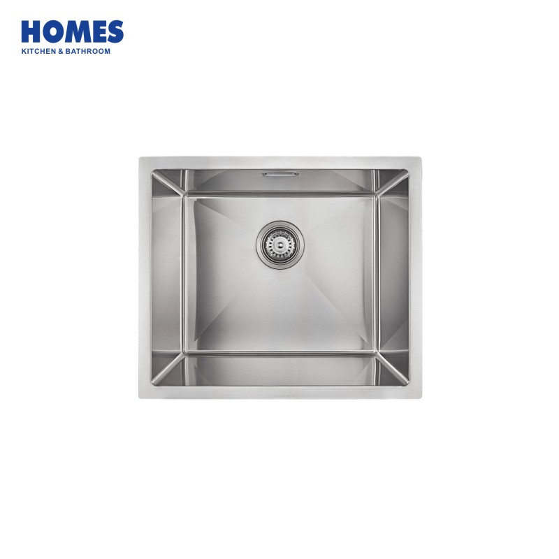 55cm Undermount Single Bowl 16 Gauge Stainless Steel Kitchen Sink (U5545)
