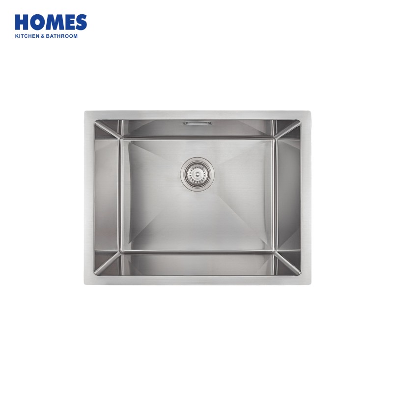 60cm Undermount Single Bowl 16 Gauge Stainless Steel Kitchen Sink (U6045)