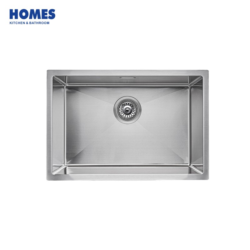 65cm Undermount Single Bowl 16 Gauge Stainless Steel Kitchen Sink (U6545)