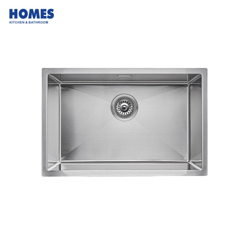 68cm Undermount Single Bowl 16 Gauge Stainless Steel Kitchen Sink (U6845)