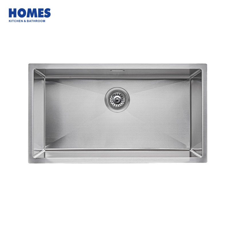 80cm Undermount Single Bowl 16 Gauge Stainless Steel Kitchen Sink (U8045)