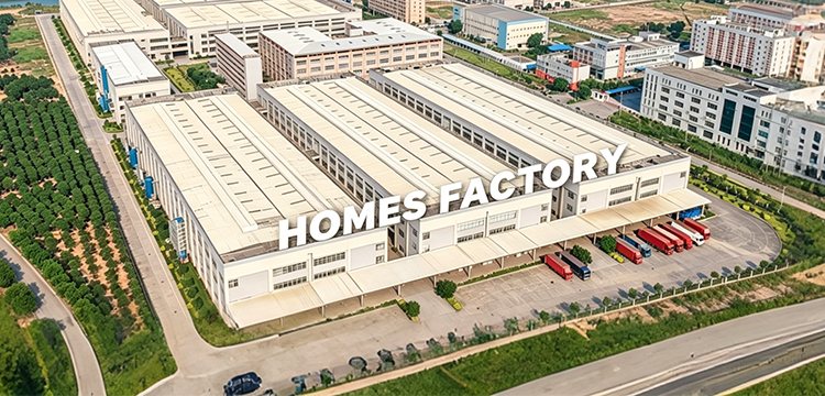 Aerial view of the HOMES kitchenware manufacturing factory
