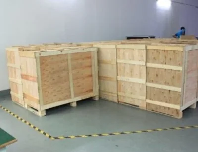 Wooden case packing for kitchen sinks